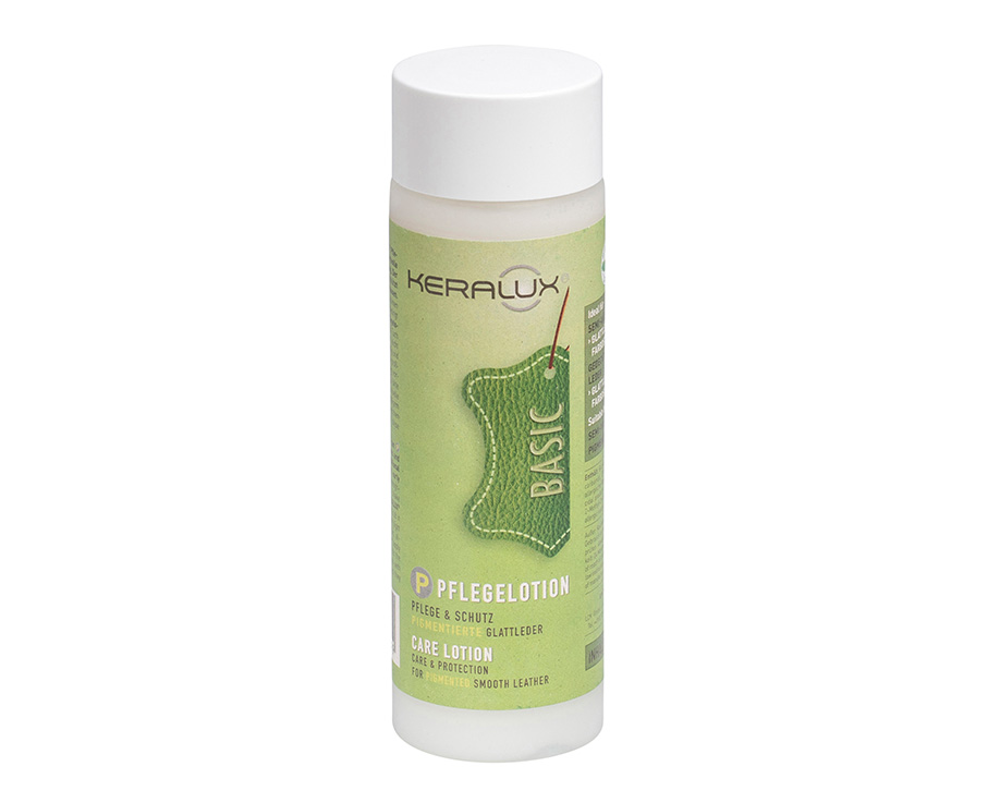 KERALUX® Pflegelotion P – Feuchtigkeitsspendende Lederpflege, rückfettend, schützt vor Austrocknung und Ausbleichen, geeignet für die meisten Lederarten.