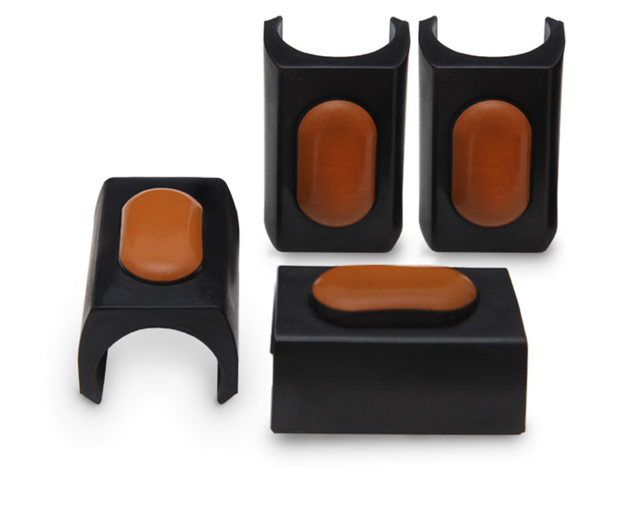 Schwarze PTFE Klemmgleiter für Tecta oder Thonet Stühle 25 mm