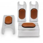 PTFE Klemmgleiter transparent für Tecta Aplati Stühle