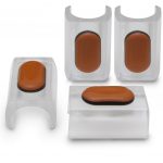 Transparente PTFE Klemmgleiter für Tecta Stühle 25 mm