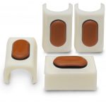 PTFE Klemmgleiter weiß für Tecta und Thonet Stühle 25 mm