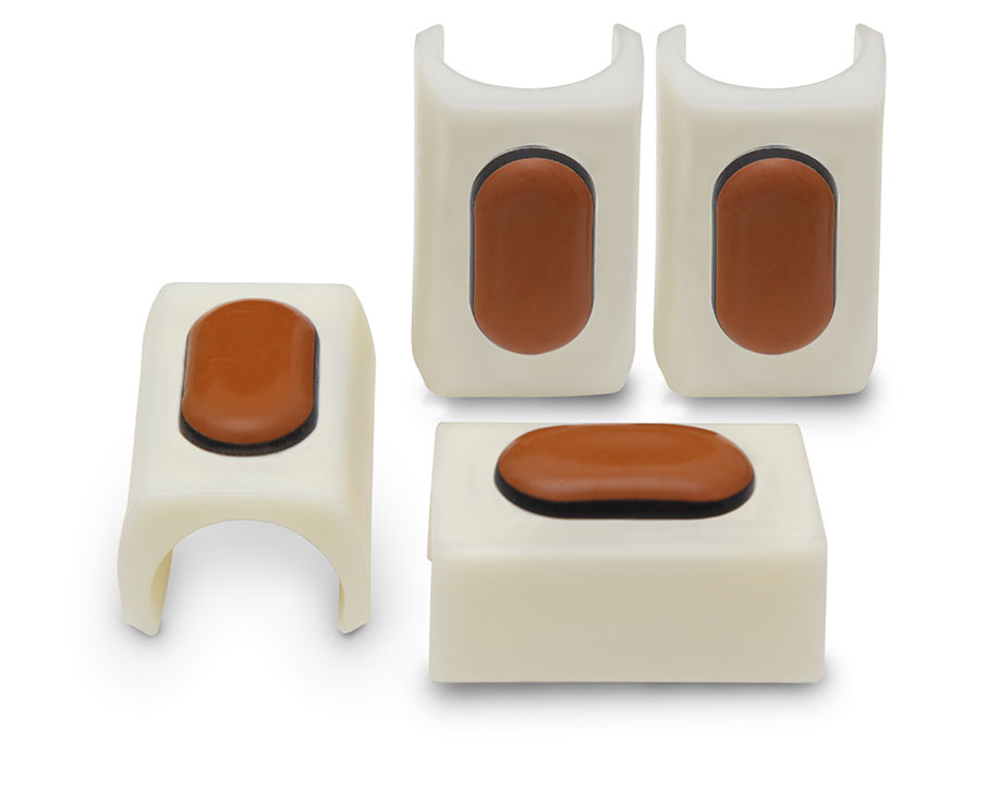 PTFE Klemmgleiter weiß für Tecta und Thonet Stühle 25 mm
