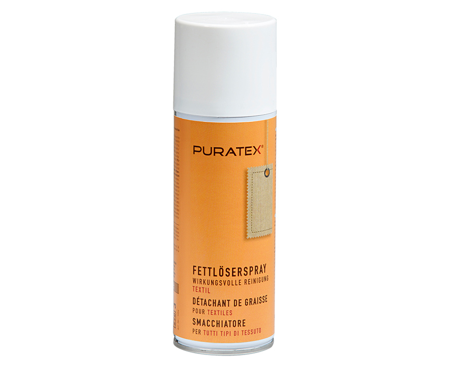 PURATEX® Fettlöserspray – effektive Entfernung von Fettflecken auf Polstermöbeln