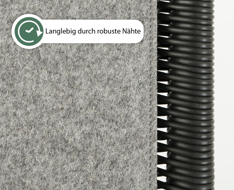 Schutzkissen aus Filz für Tecta-Stühle – schonend, strapazierfähig & wendbar