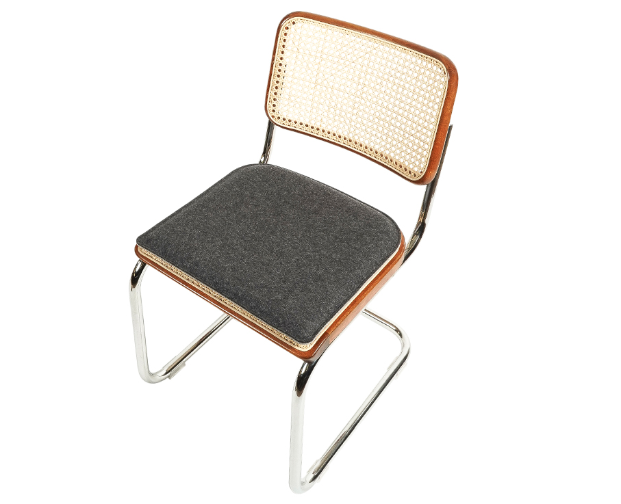 Wollfilz Polsterkissen für Thonet Freischwinger S32/S64 – Extrapolsterung & Schutz für das Geflecht