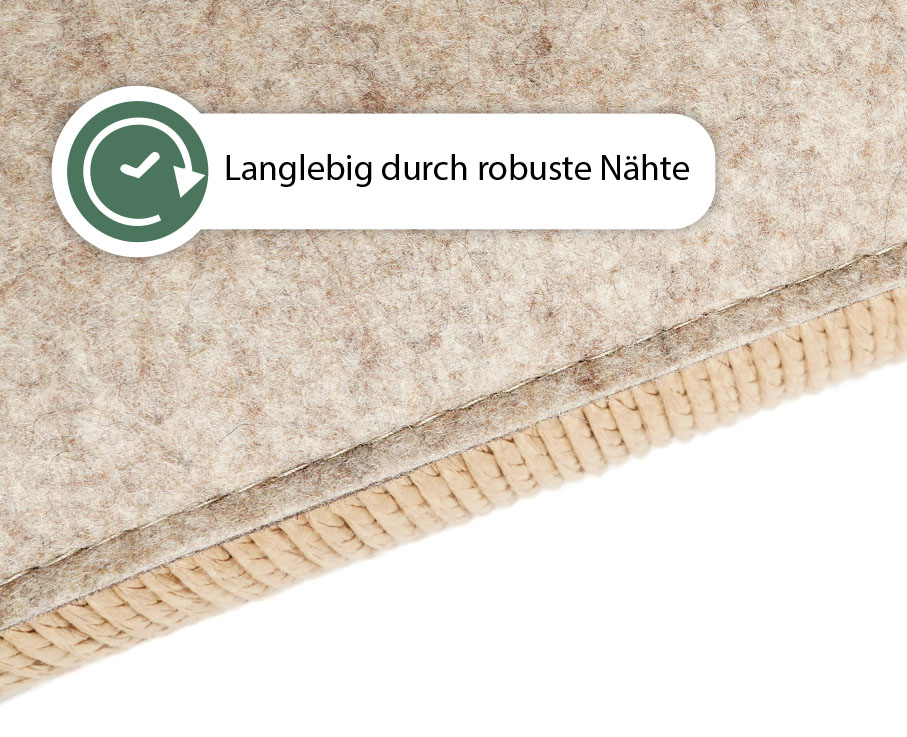 Gepolstertes Sitzkissen für Möllerstühle mit besonders starken Nähten – langlebige Sitzauflage