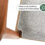 Polsterkissen mit perfekter Passform für Möllerstühle – Sitzkissen für dänische Teakholzstühle