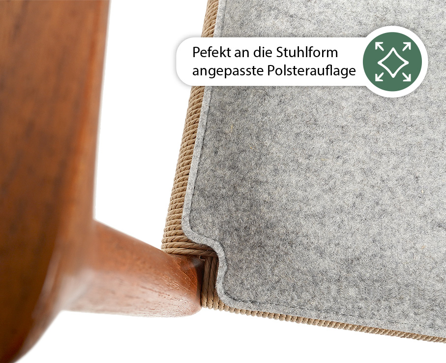 Polsterkissen mit perfekter Passform für Möllerstühle – Sitzkissen für dänische Teakholzstühle
