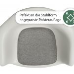 Detailansicht Wollfilz Sitzkissen mit doppelter Farbausführung