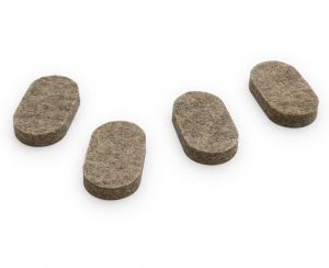 4x Ersatz Einsätze für FILZ Klemmgleiter