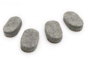 4x Ersatz Einsätze für Parkett-Filz​ Klemmgleiter