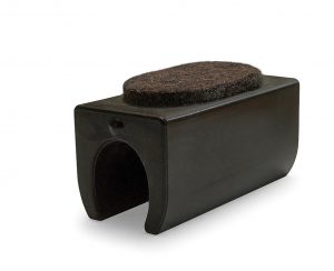 Klemmgleiter Ovalrohr FILZ - Schwarz