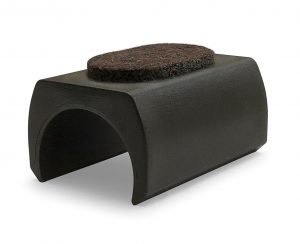 Klemmgleiter Rundrohr FILZ - Schwarz