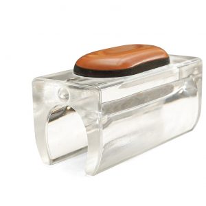 Klemmgleiter Ovalrohr Braflon - Transparent
