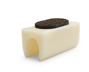 Klemmgleiter Ovalrohr FILZ - Weiss