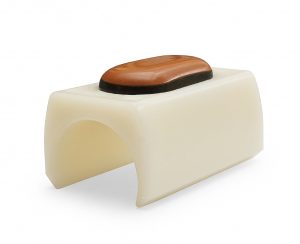 Klemmgleiter Rundrohr Braflon - Weiss