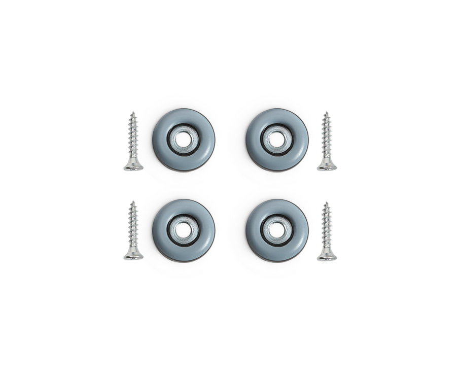 4er-Set PTFE Gleiter zum Anschrauben für Holzstühle Ø 19mm