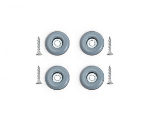 4er-Set PTFE Gleiter zum Anschrauben für Holzstühle Ø 22mm