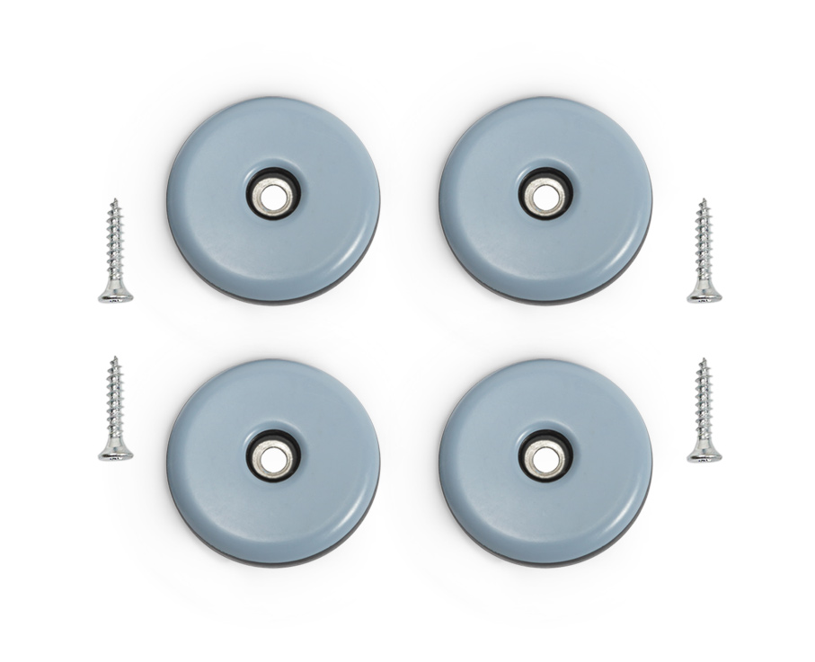 4er-Set PTFE Gleiter zum Anschrauben für Holzmöbel Ø 38mm