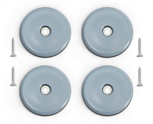 4er-Set PTFE Gleiter zum Anschrauben für Holzmöbel Ø 50mm