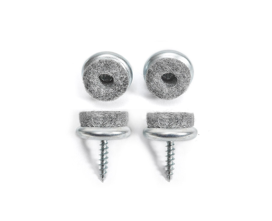 4er-Set Filzgleiter zum Anschrauben für Holzstühle Ø 18mm