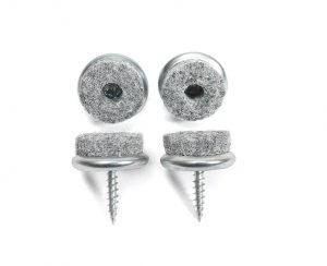 4er-Set Filzgleiter zum Anschrauben für Holzstühle Ø 20mm