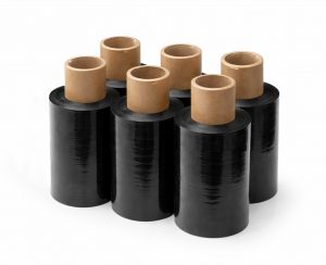 Mini-Stretchfolie schwarz – 6 Rollen Verpackungsfolie für professionelle Anwendungen