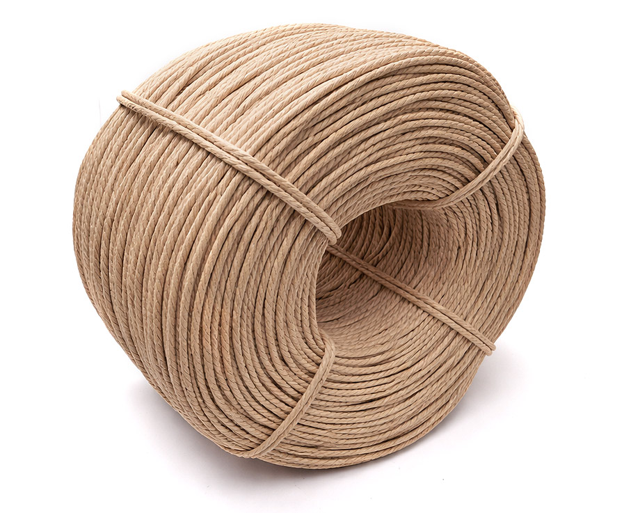 Dänische Papierschnur in Naturfarbe auf Rolle – endloses, robustes Flechtmaterial (Danish Cord) für Sitzflächen