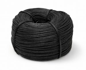 Dänische Flechtschnur / Danish Paper Cord Schwarz auf Rolle – robustes Flechtmaterial für Stuhl-Geflecht