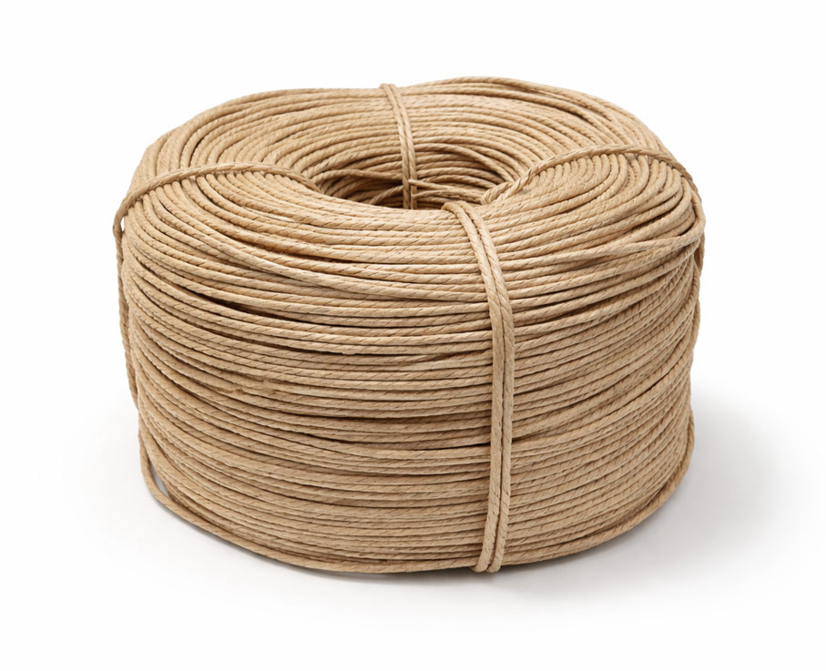 Dänische Flechtschnur / Danish Paper Cord Natur auf Rolle – robustes, endloses Flechtmaterial für Stuhl-Sitzfläche