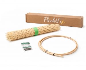 Reparaturset für Thonet Rückenlehne mit Wiener Geflecht und Splintpeddig – Komplettset zur Restaurierung