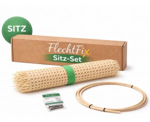 Reparaturset für Sitz - Thonet S32 / S64 Freischwinger – Flechtmatte, Splintpeddig, Ersatzschrauben